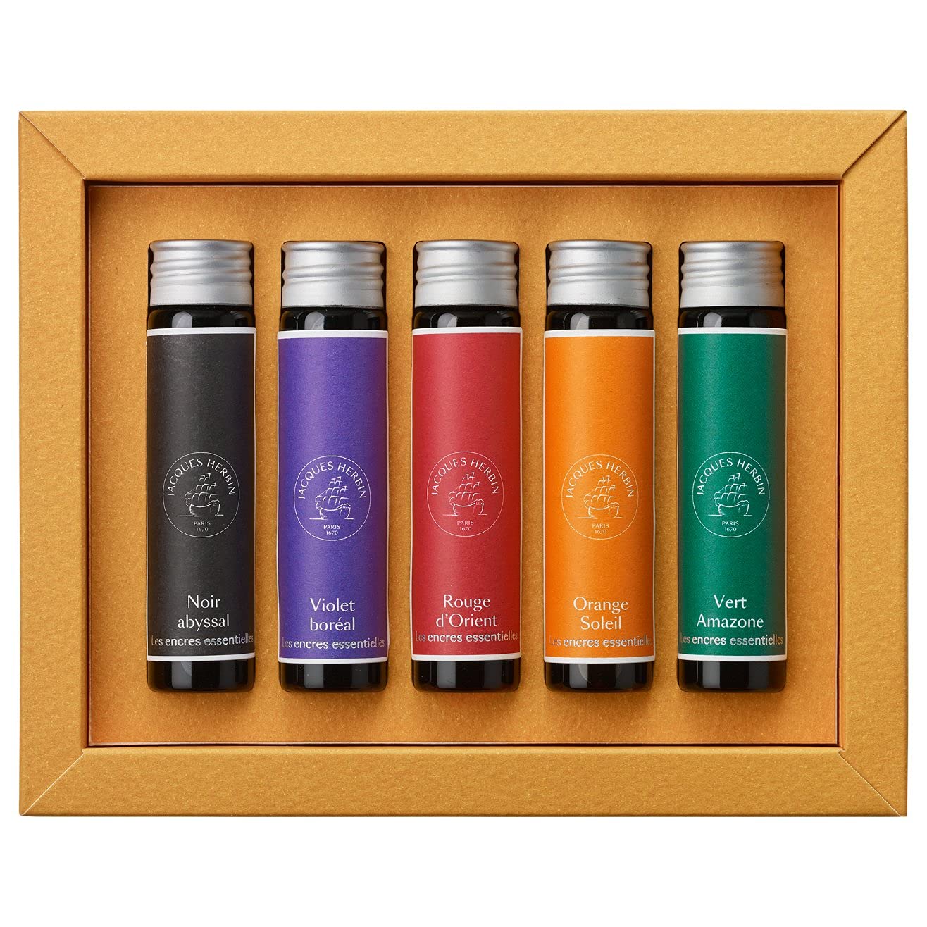 Jacques Herbin Essentielles Solaris Tintenpatronen, 15 ml, 5 Stück