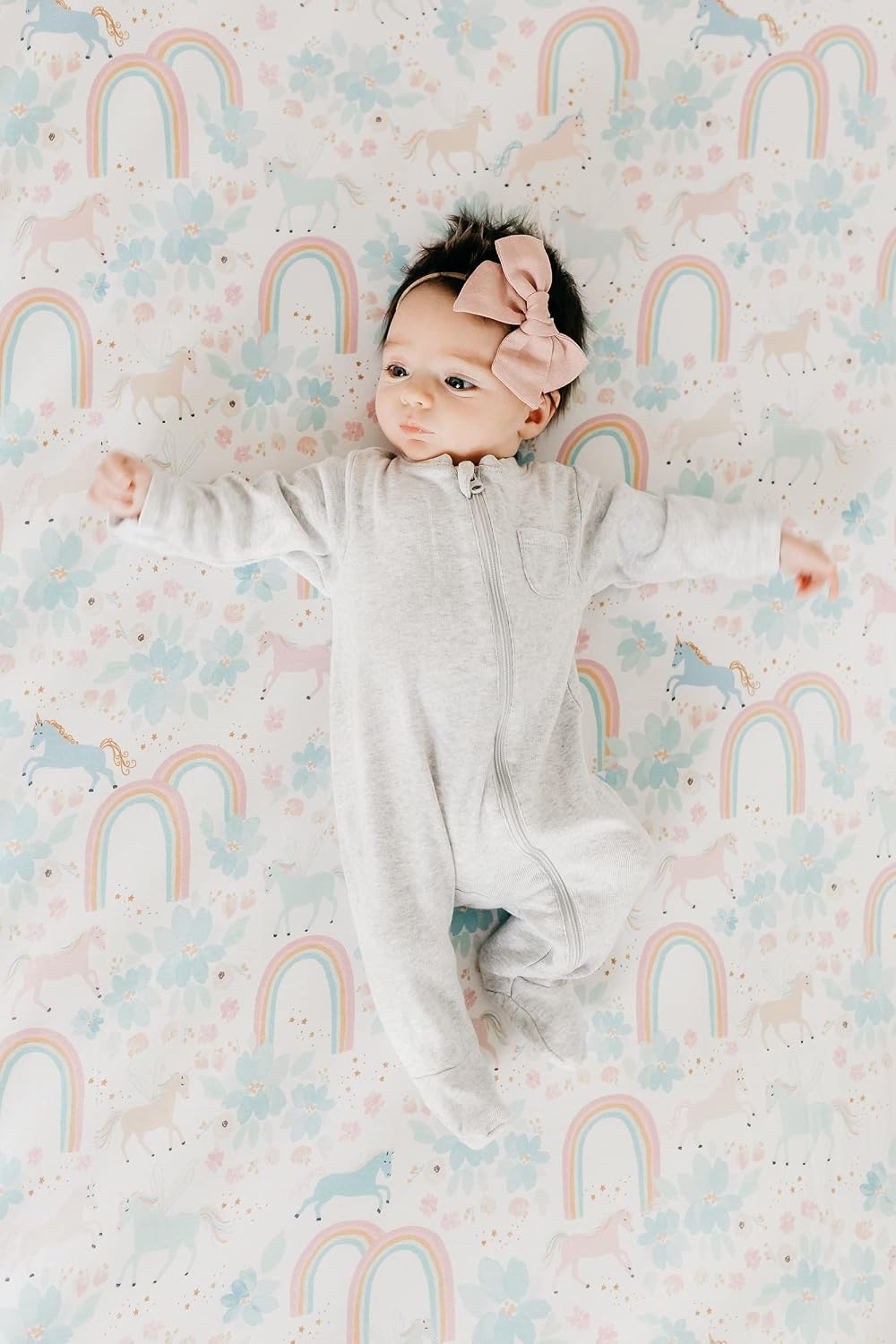 Premium Fitted Knit Crib Sheet/Toddler Sheet Whimsy by Copper Pearl
