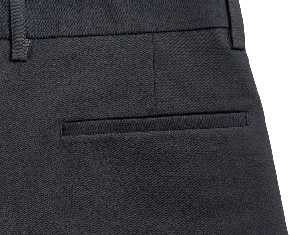 ESSYSHE Men’s Cropped Slim Fit Dress Pants Tapered Ankle Dress Pants Suit Pants - Image 3