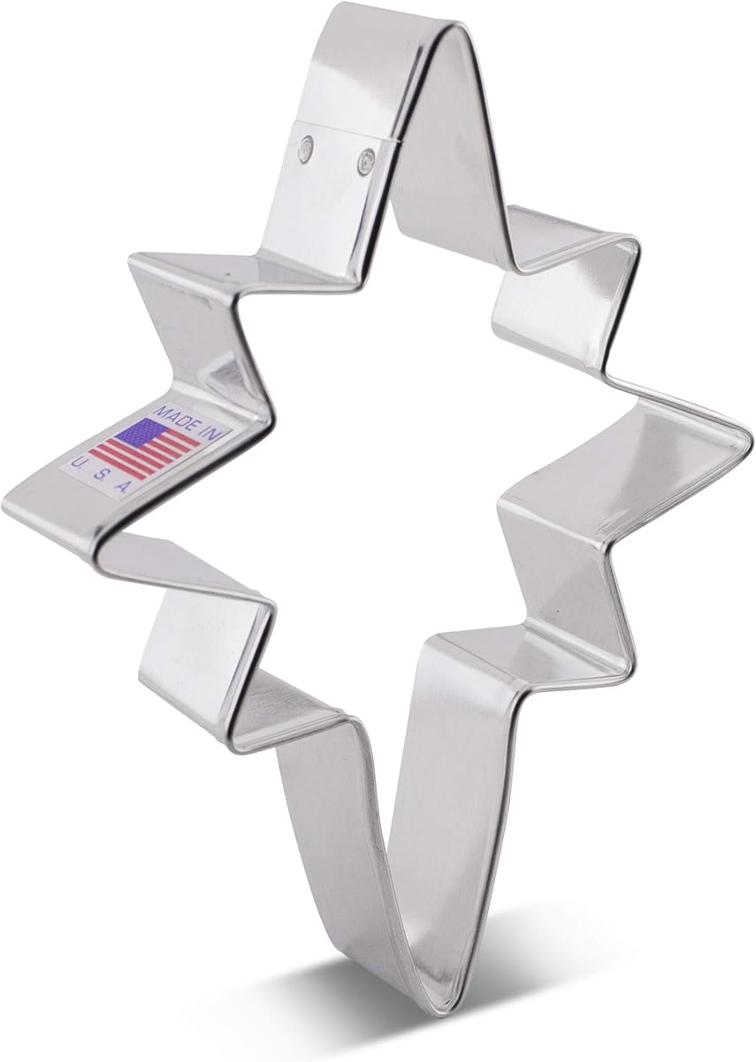 Ann Clark Christmas Bethlehem Star Cookie Cutter Extra Large 5" Made in USA | Perfect Size and Shape, America’s Largest Cookie Cutter Maker, Food-Safe American Steel