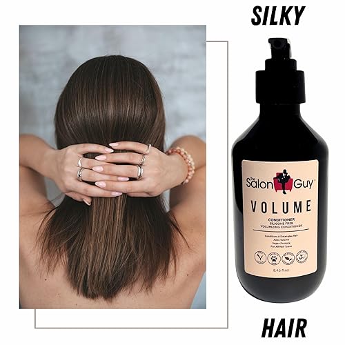 Miniatura 3 de THESALONGUY VOLUME Acondicionador para cabello fino, ligero, crea volumen, ayuda a reparar el cabello dañado, desenreda, resultados instantáneos,