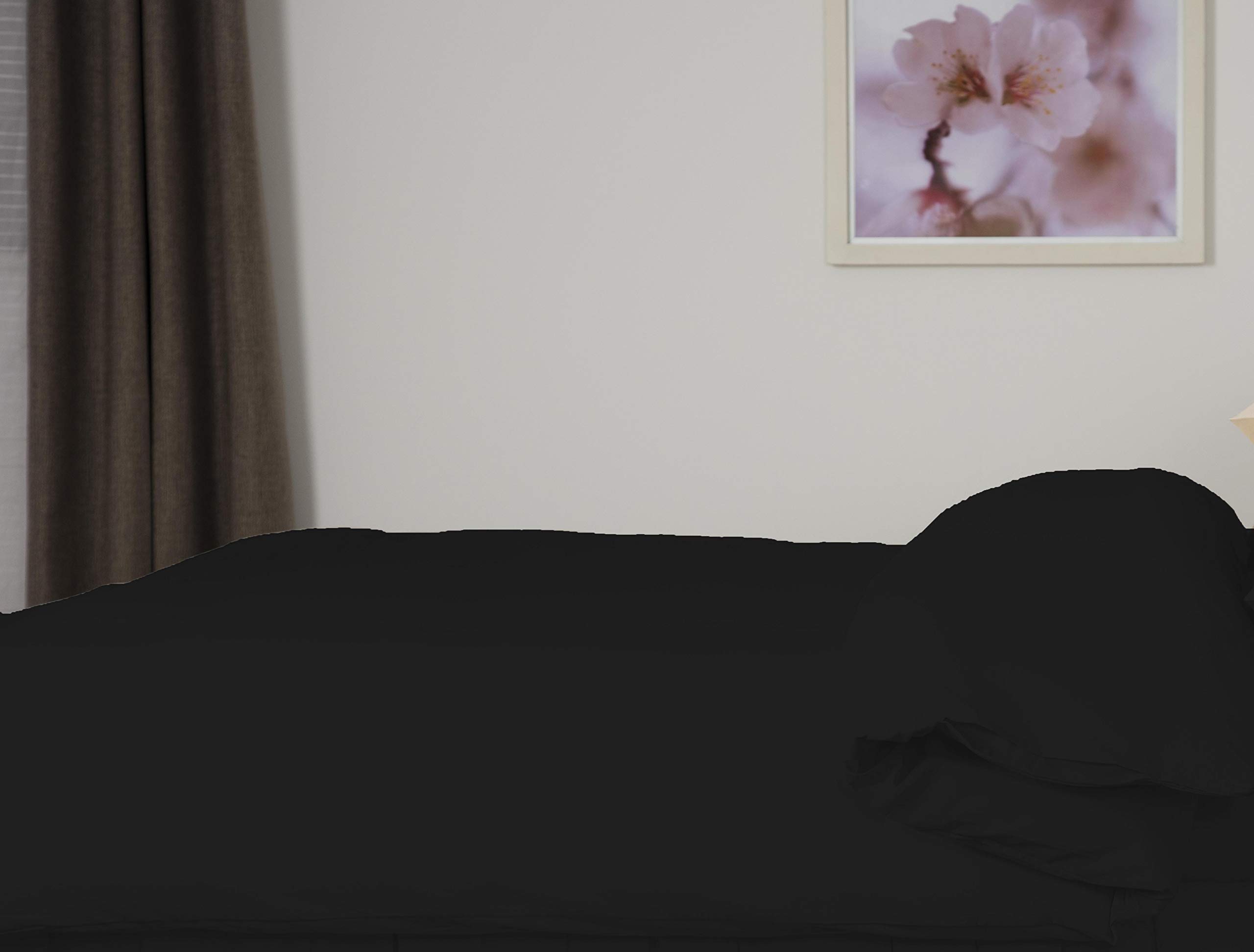 Belledorm Egyptian Cotton Duvet Cover - 200 Thread Count - Swift Swap (Super King, Black) — image 1