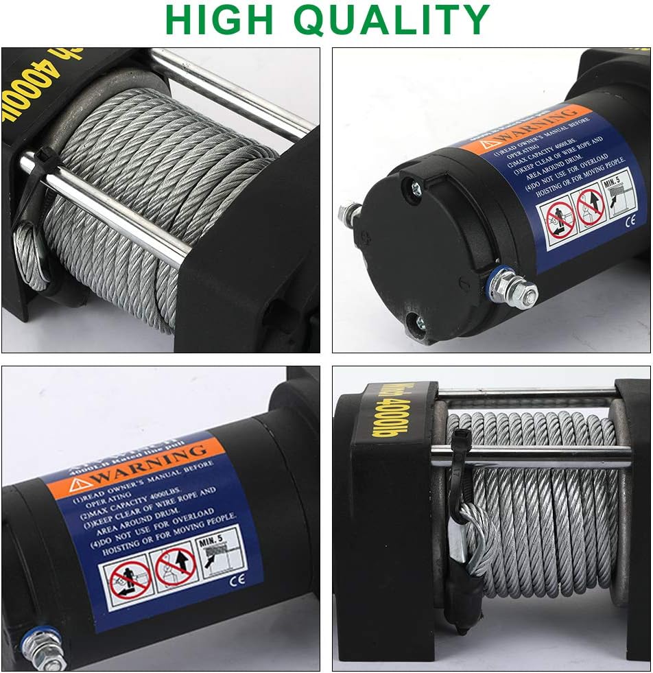 Top Brands 12V 4000 LBS Winch -HORSMILE Advanced Electric winches for Towing ATV/UTV Off Road with Mounting Bracket, Wireless Remote Control, Gavanized Steel Rope Cheapest 🛒 12V 4000 LBS Winch -HORSMILE Advanced Electric winches for Towing ATV/UTV Off Road with Mounting Bracket, Wireless Remote Control, Gavanized Steel Rope