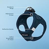Vista 4 de Best Pet Supplies Voyager Step-in Air - Arnés de malla para todo tipo de clima, reflectante, antitirones, para perro y gato pequeño y mediano
