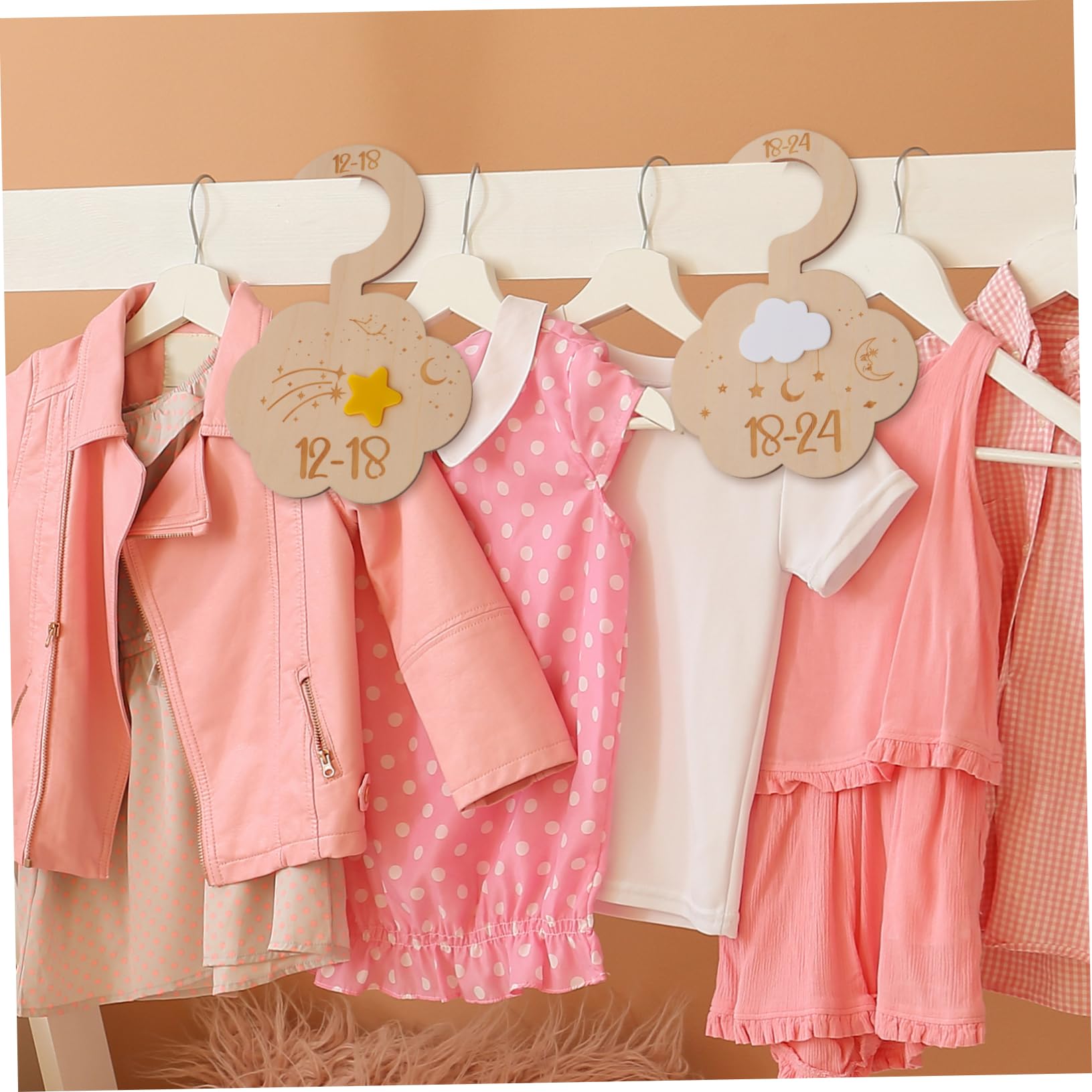 TOYANDONA 35pièces Organisateurs De Vêtements Pour Bébés De Diviseurs Pour Vêtements Mois Pour Chambre Rangement Armoire
