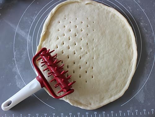 Miniatura 10 de Rodillo para masa de pizza, asesino de burbujas y ampollas, ahorrador de tiempo para hacer pizza en casa y cocina, accesorio de herramienta de