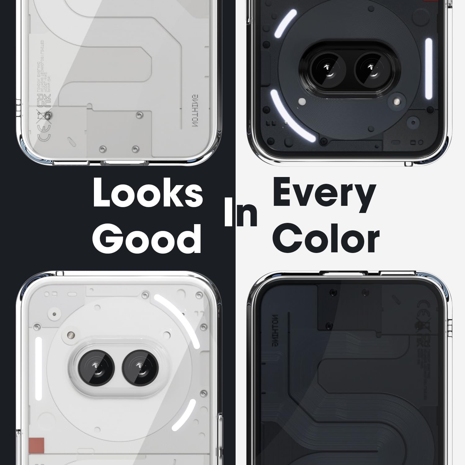 Sounce Nothing Phone 2a Back Cover Case Camera Protection Bump Hard Case Back Cover Compatible with Nothing Phone 2a Plus 5G (TPU + Poly Carbonate, Crystal Clear) - Transparent 15 71SoPhVXmaL. SL1500