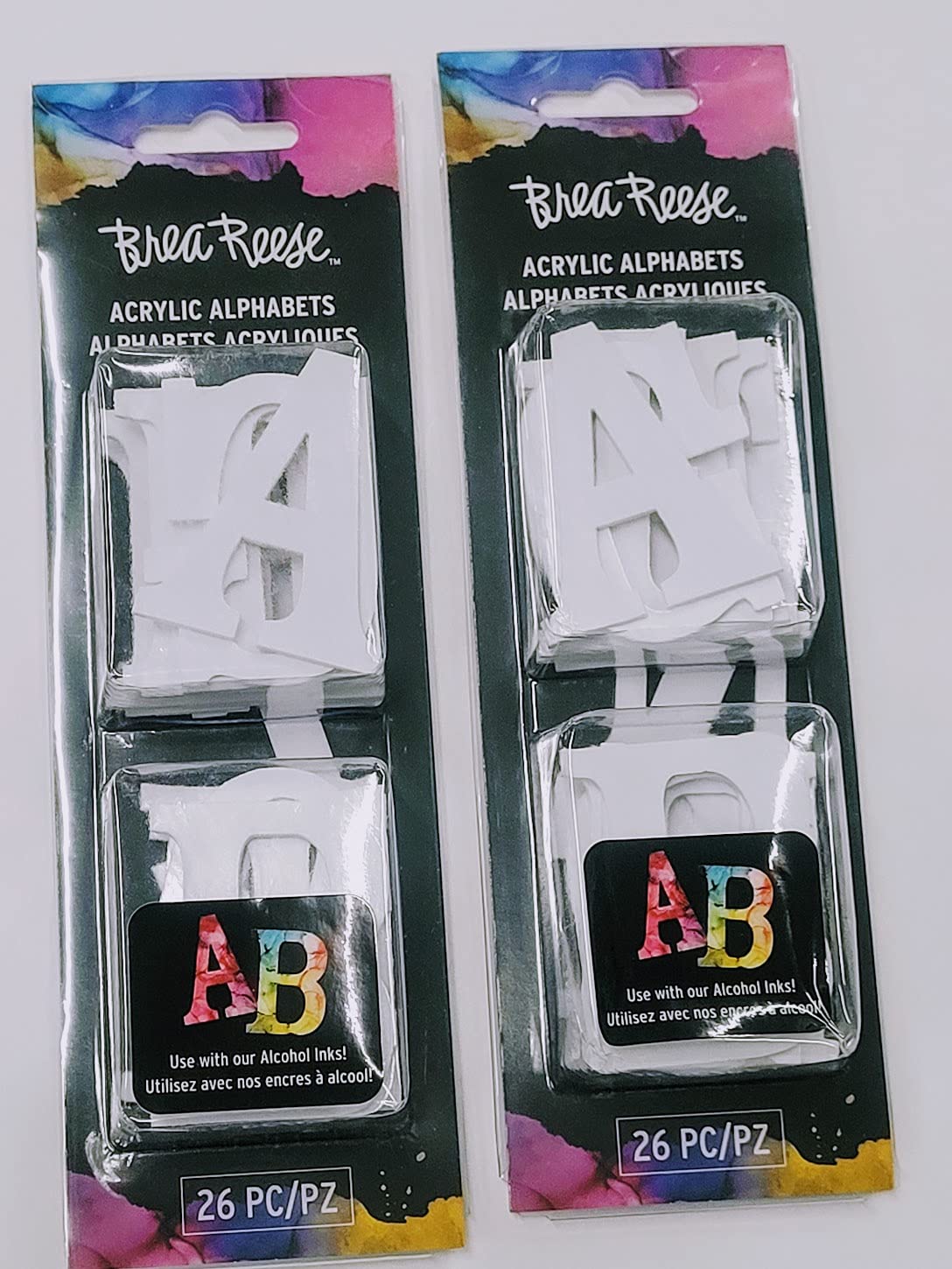 Momenta Brea Reese Acrylic Shapes 26/Pkg-2" Alphabet