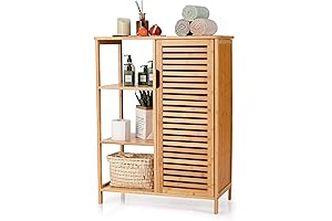Giantex Bamboo Bathroom Storage Cabinet: Organize Your Bathroom with Style