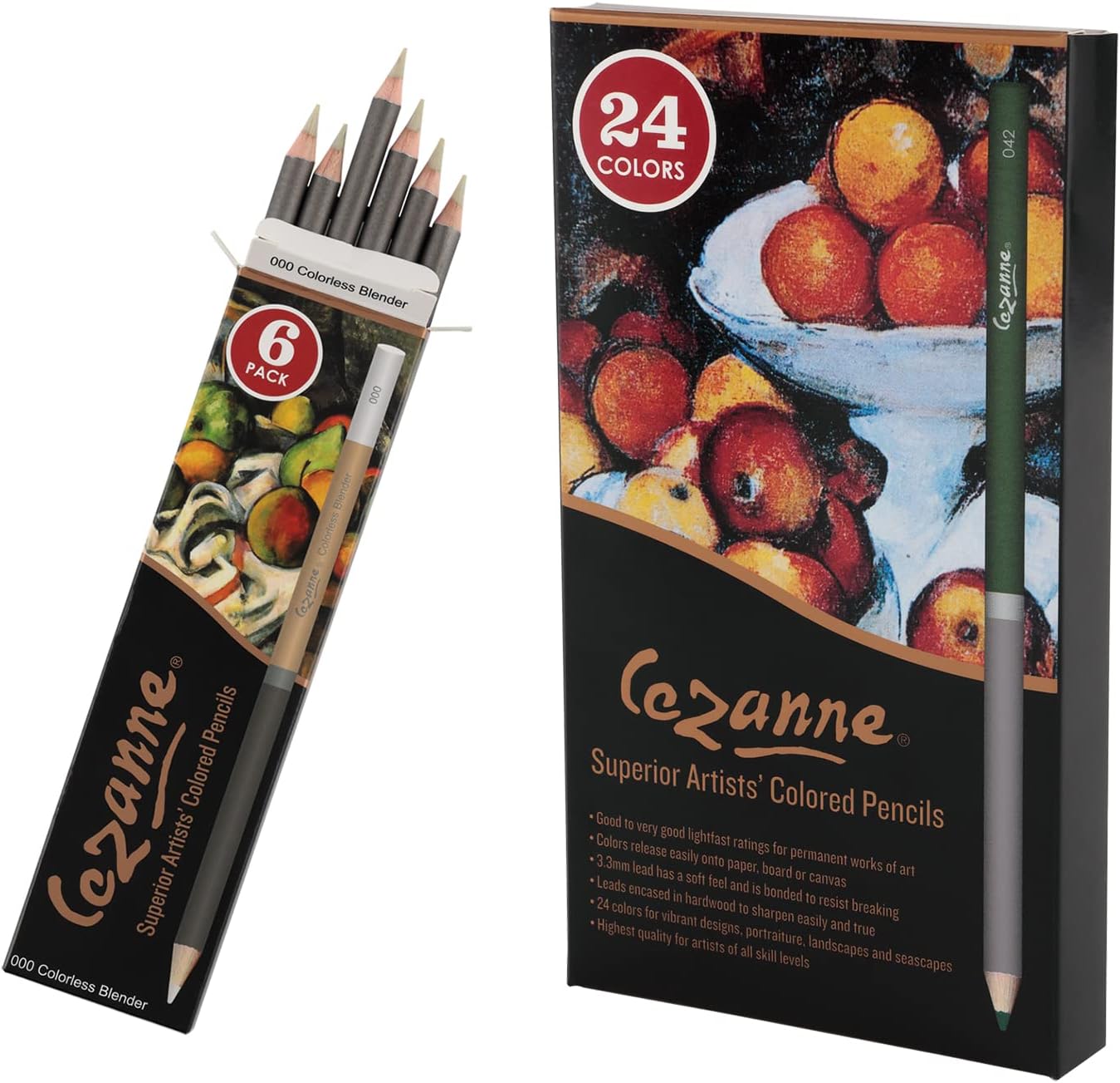 Creative Mark Cezanne Premium Colored Pencil Set With 6pk Colorless Blenders - Soft Wax Core Colored Pencils for Drawing, Blending, Coloring, Professional Artists & More! - 120-Count