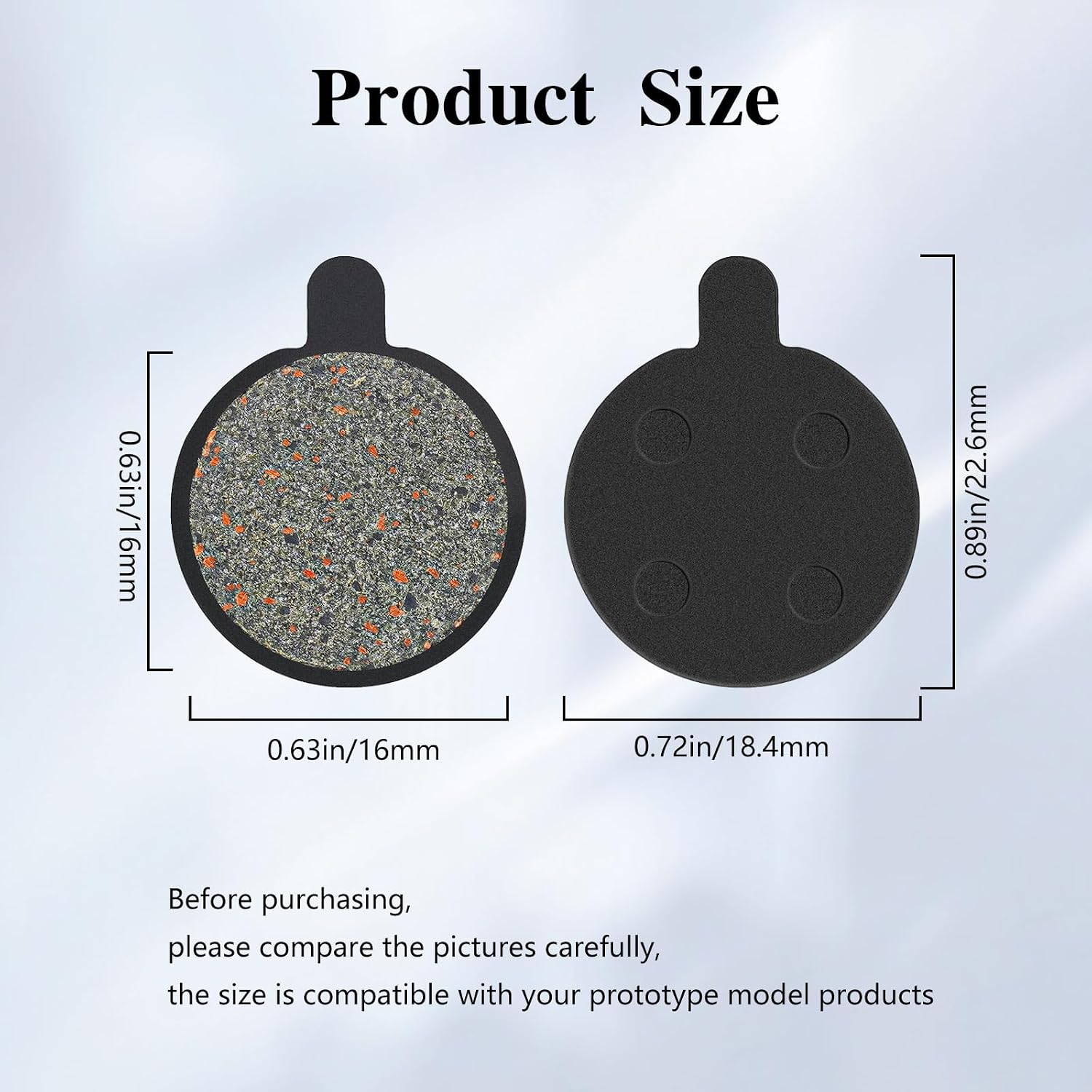 Road Passion Bicycle Disc Brake Pad for Zoom DB280 DB350 DB450 DB550 Alongha SNG Mechanical Disc Brake 200M