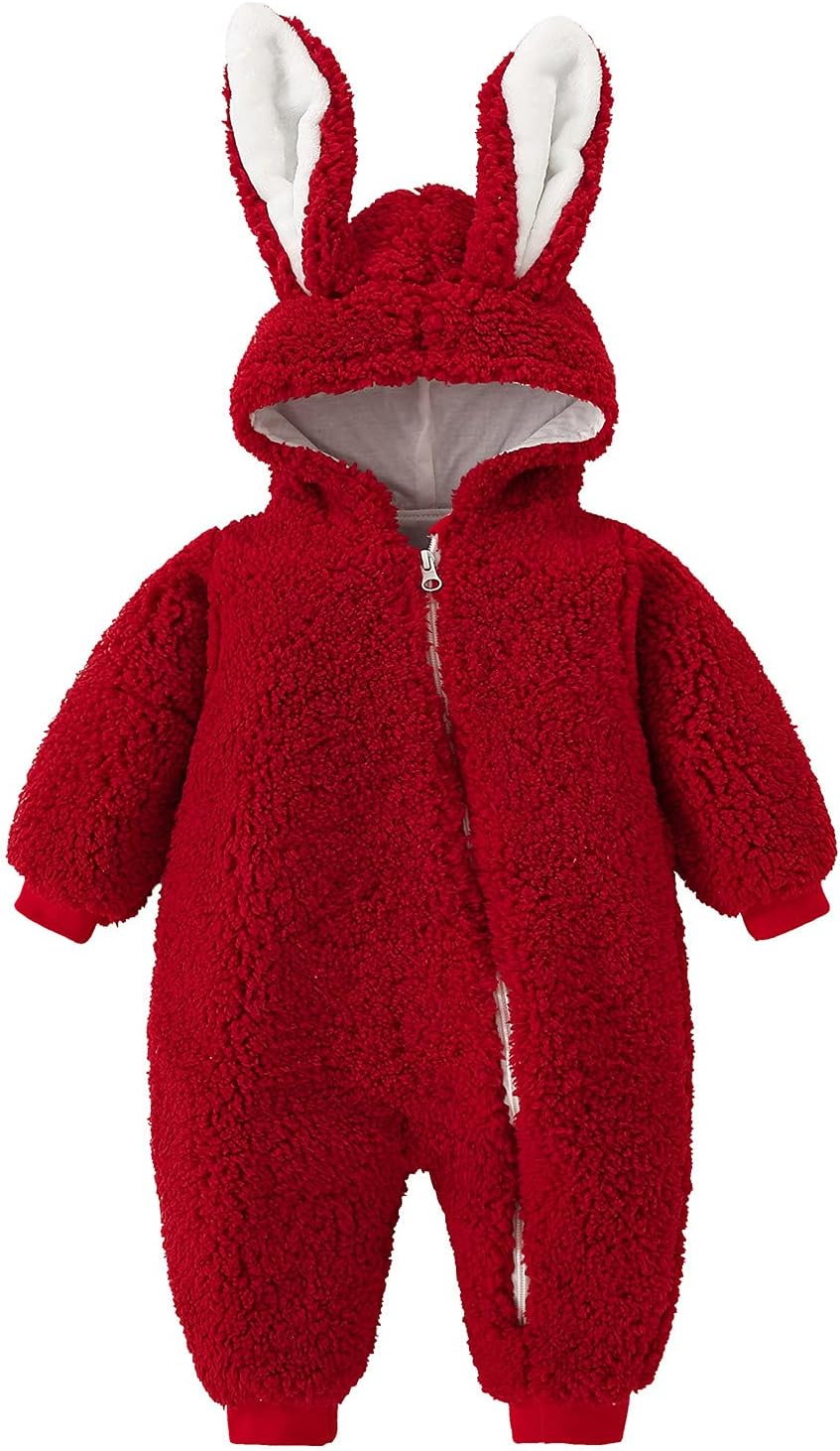 Hooded Boys Warm Bunny Baby Thick Coat Infant Snowsuit Girls Jumpsuit Girls Coat&Jacket Girl Snow (Grey, 18-24 Months)