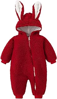 Abrigo cálido para bebé, traje de nieve grueso con conejito