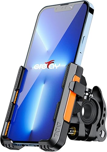 Miniatura 8 de Soporte de teléfono para bicicleta1S liberación rápidaSoporte de teléfono para motocicleta, dos conectores para manillar de 0.787-1.575 in,