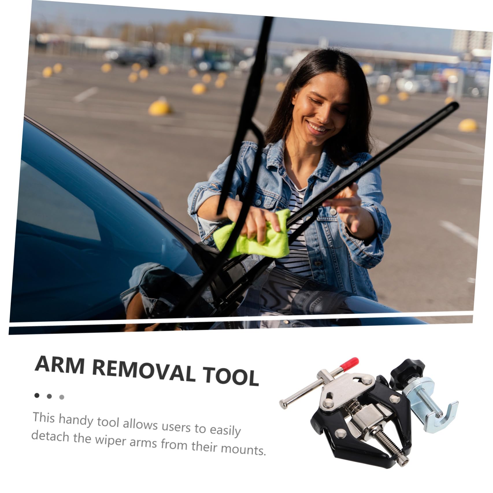 2pezzi Estrattori per Bracci Tergicristallo Kit Resistente per Rimozione Tergicristalli Auto Utensile Pratico per Meccanici e Fai Te Sicurezza e Controllo Ottimizzati