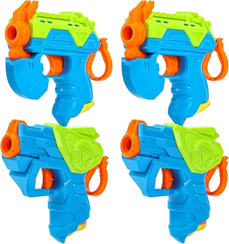 Paquete de 4 pistolas de juguete fáciles de jugar con 40 dardos de balas, juguetes para niños pequeños de 3, 4, 5, 6, 7, 8, 9+, regalos geniales