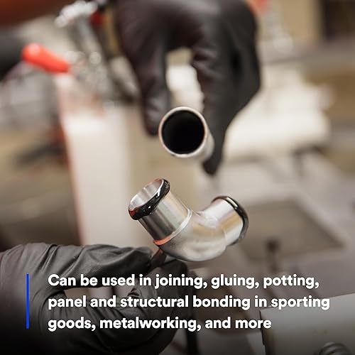 Miniatura 3 de 3M Scotch-Weld - Adhesivo epoxi DP420, negro, adhesivo estructural epoxi de dos partes, resistente al impacto y a la fatiga, mantiene la fuerza de