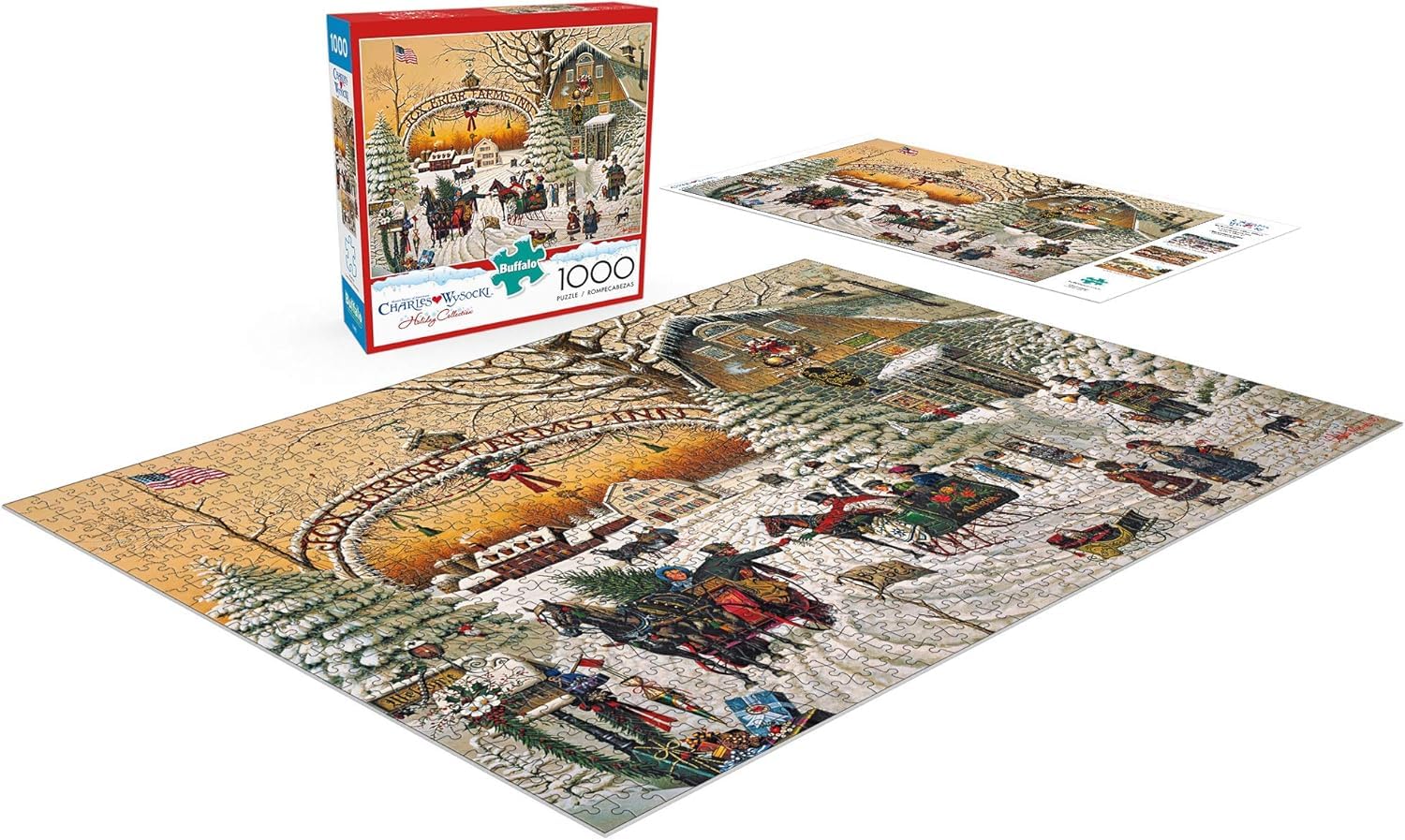 チャールズワイソッキー Charles Wysocki クリスマス Amazon.com: Buffalo Games - Charles Wysocki - A Christmas