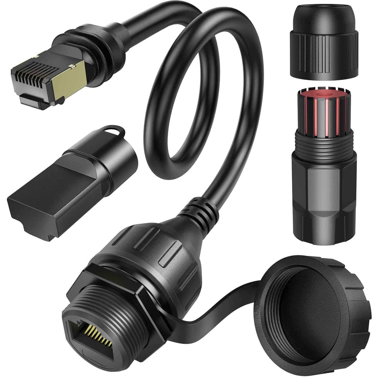 for Starlink Ethernet Adapter Gen 3 / Mini, Waterproof Adapter Ethernet for Starlink Gen 3 Cable Coupler, Standard SPX to RJ45 Adapter for Starlink Ethernet Cable