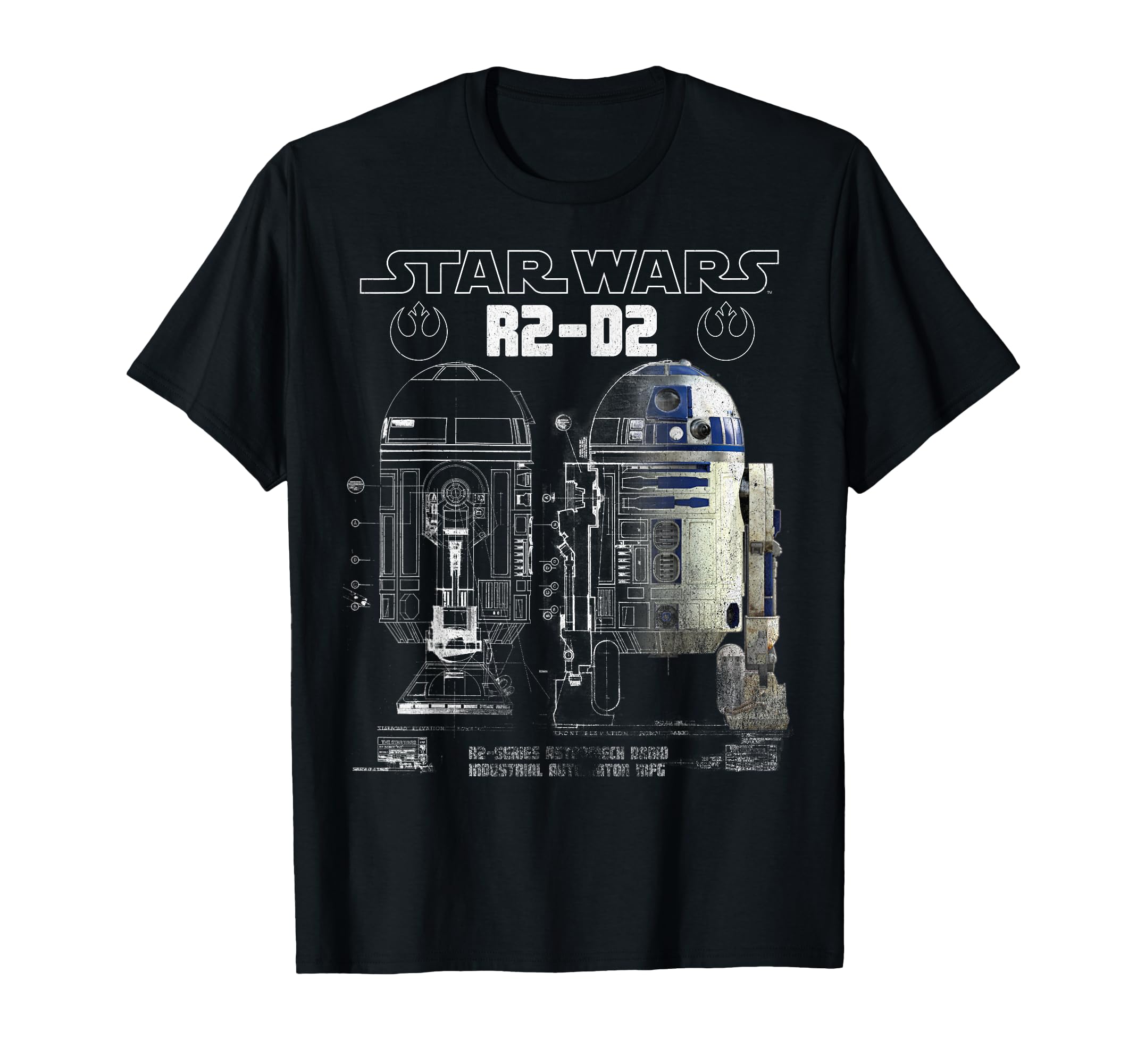 R2-D2 Astromech Droid Schematic T-Shirt