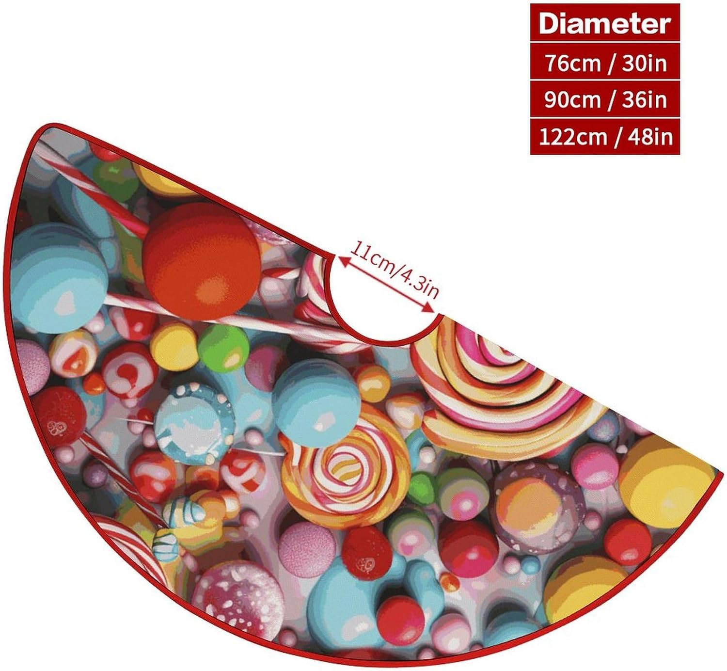 Christmas Tree SkirtCandyclassic Fashion Tree Skirt Painted Multifunctional Christmas Tree Skirt