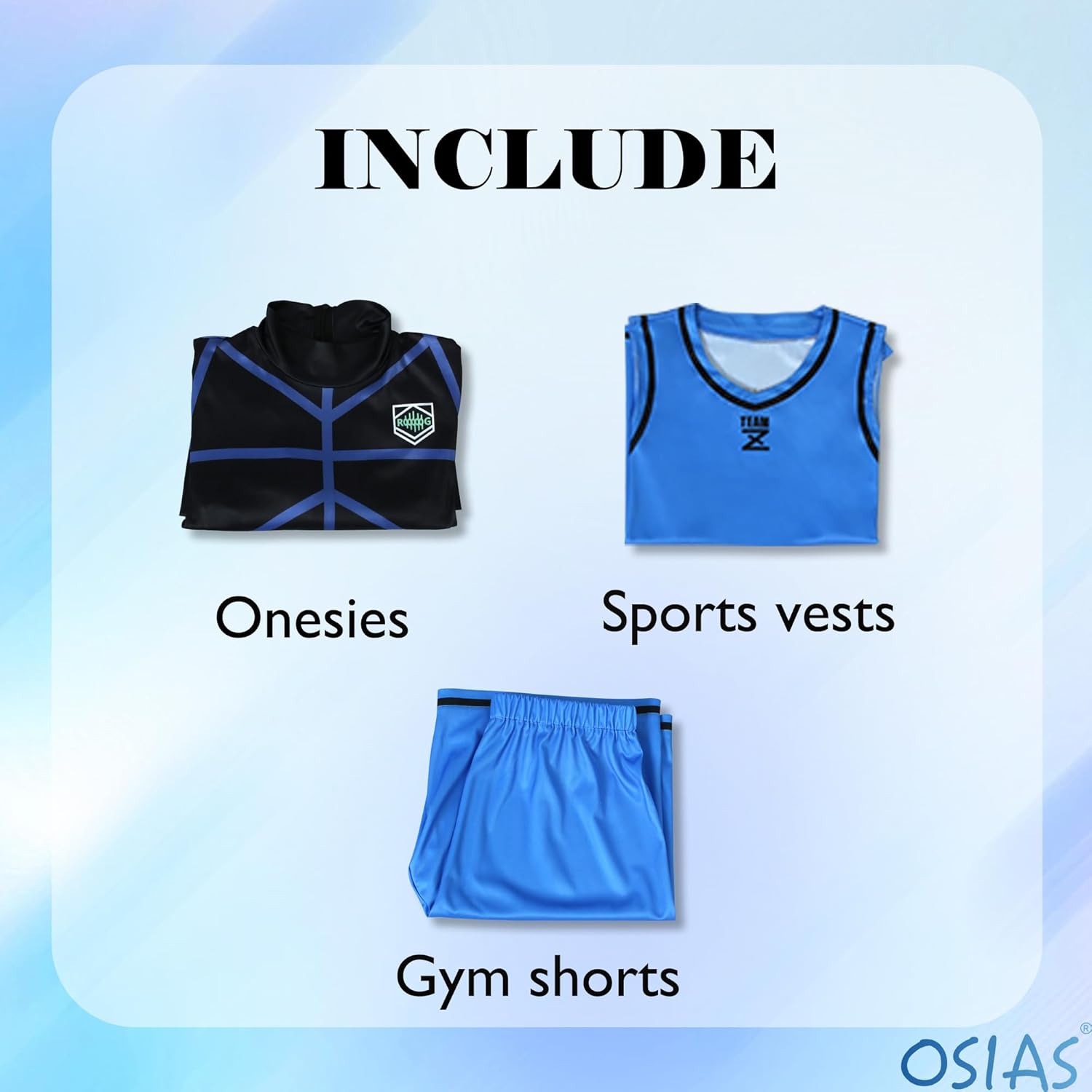Anime Blue Lock Cosplay Costume and Outfit