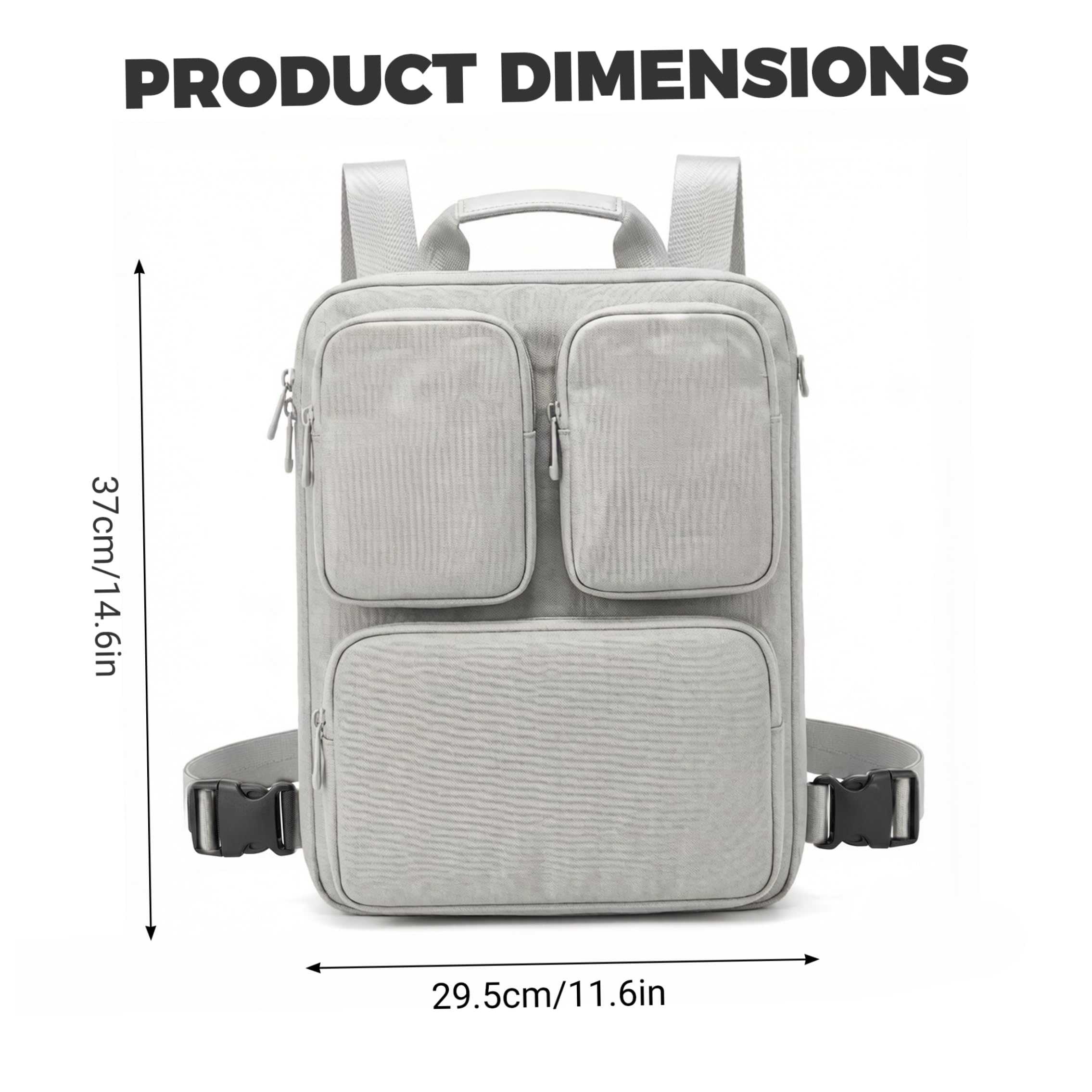Organizer per Bagagli 3 in 1 Leggero e Staccabile per Borsa da Trasporto, Organizer per valigie con Scomparto per Laptop da 15, 6 Pollici, Set di custodie da Viaggio
