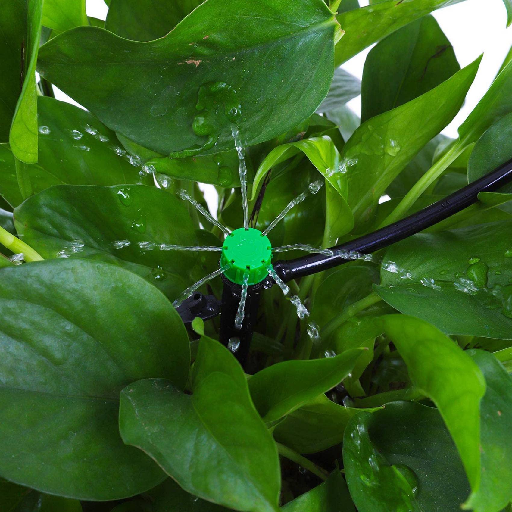 300 Piezas de Goteros de Riego Ajustables de 360 Grados con Conector de Púas para Tubo de 4/7 MM, de Riego de Flujo de Agua
