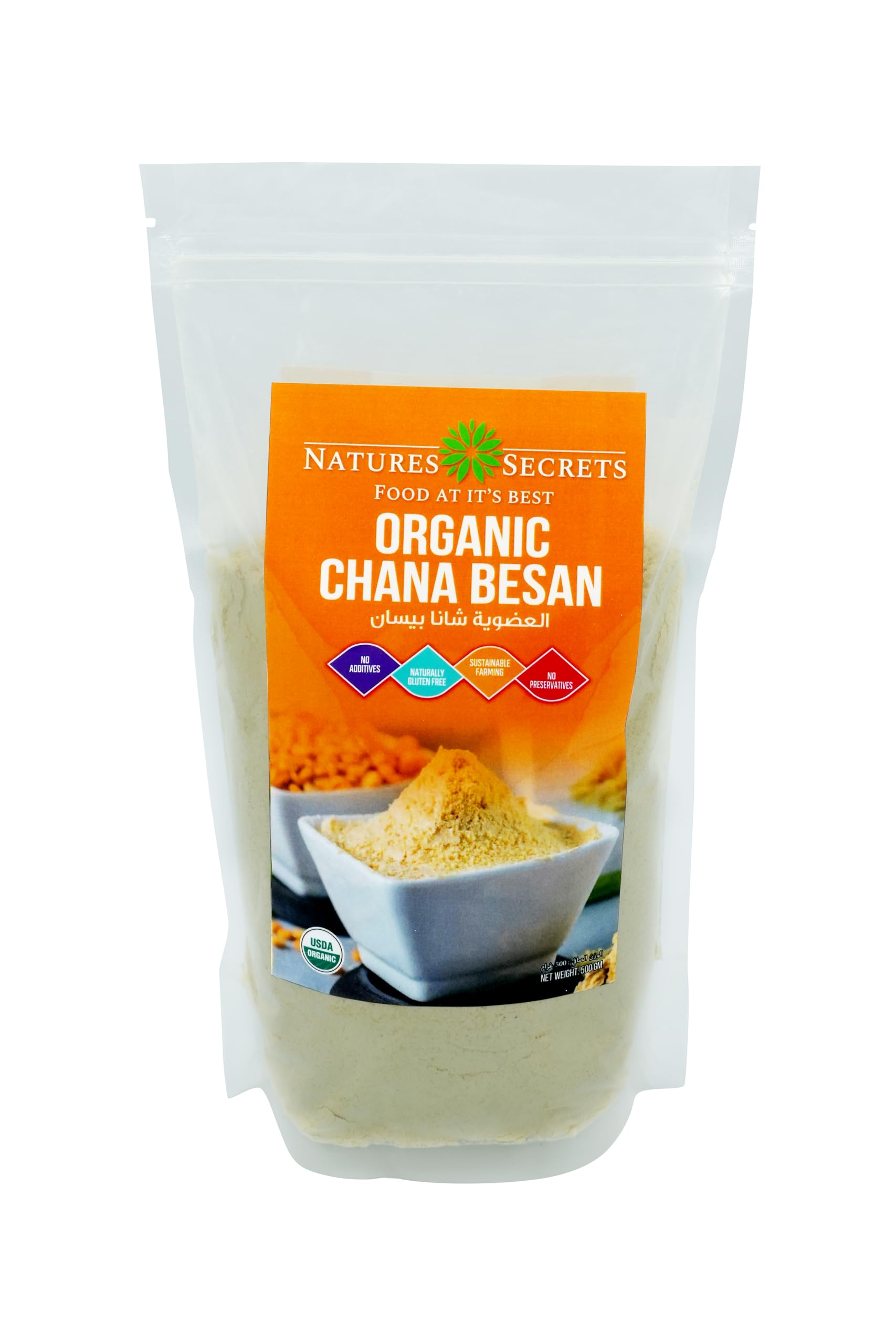 NATURES SECRETSOrganic Chana Besan 500gms