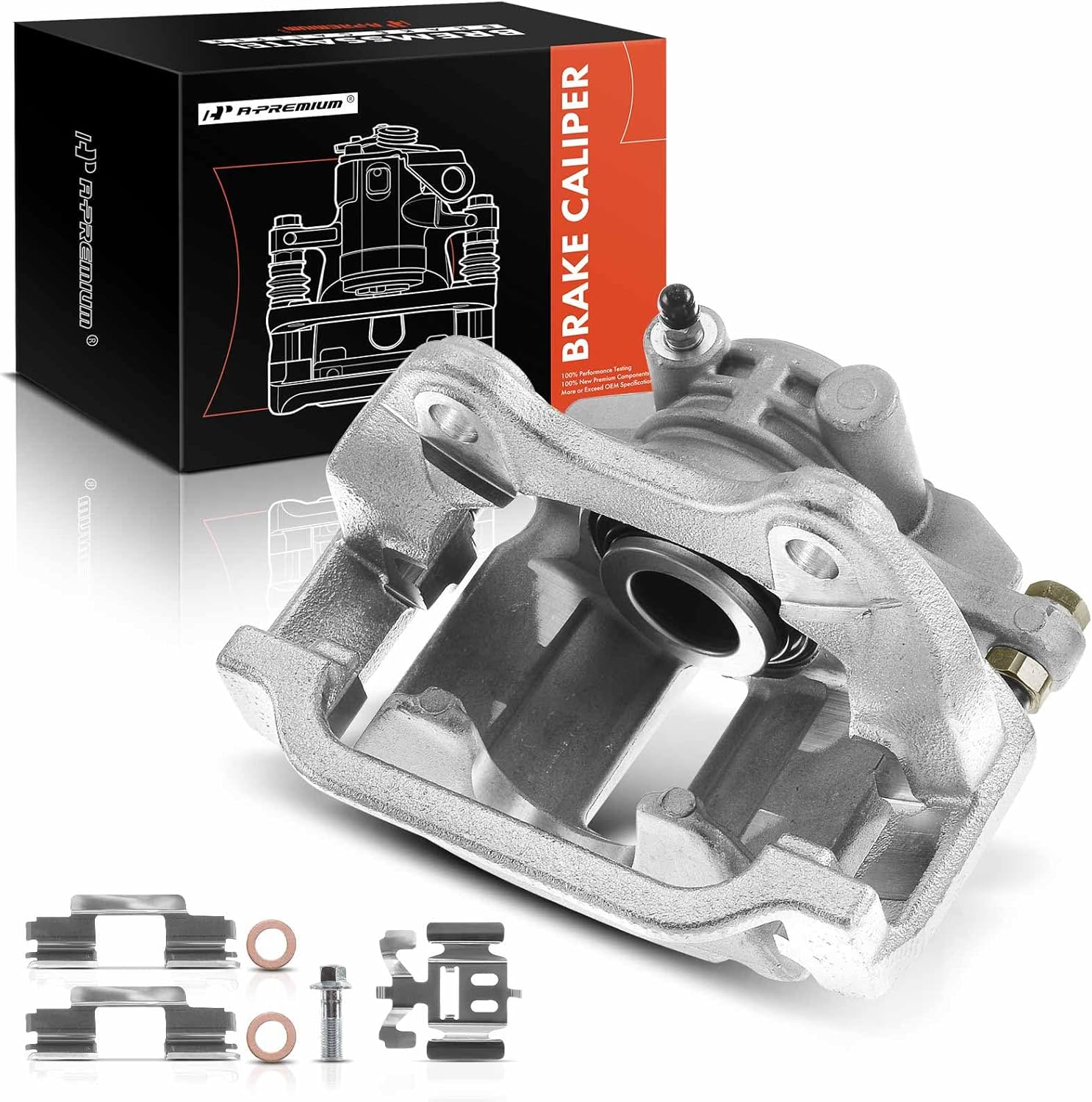 A-Premium Brake Caliper Assembly Replacement for Cadillac DeVille DTS Chevrolet Silverado GMC Sierra 1500 2003-2011 Rear Driver Side