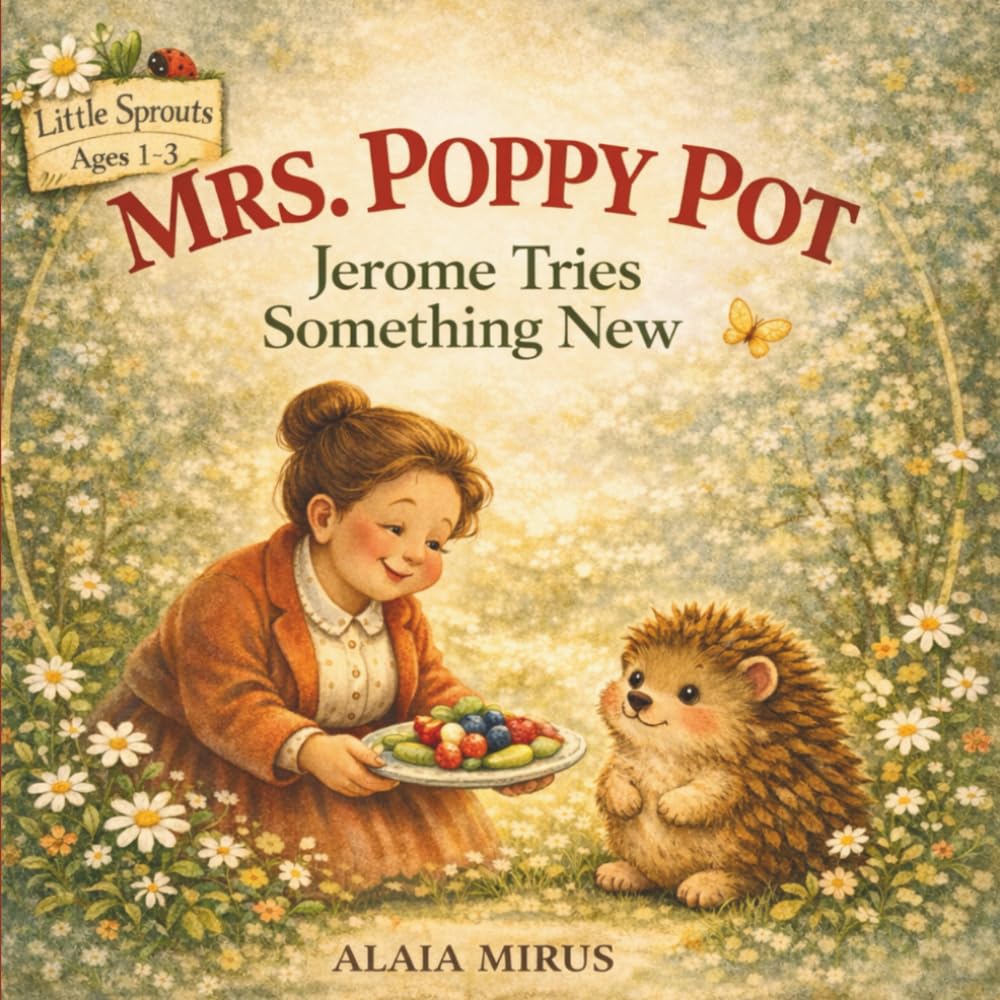 MRS. POPPY POT AND JEROME TRIES SOMETHING NEW: A GENTLE STORY ABOUT NEW FOODS, CONFIDENCE, AND GROWING UP (Mrs. Poppy Pot’s Emotional Garden)