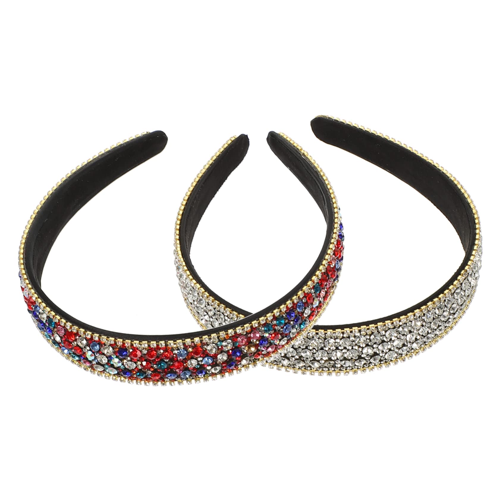 DOITOOL 6pezzi Fasce Per Strass Scintillanti Da Accessori Eleganti Per Donne e Ragazze Cerchietti Decorati Per Occasioni Speciali e Look Casual