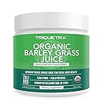 Organic Barley Grass Juice Powder - Grown in Volcanic Soil of Utah - Raw & BioActive Form, Cold-Pressed then CO2 Dried - Gluten Free, GMO free, Vegan - Complements Wheatgrass Juice Powder - 5.3 oz