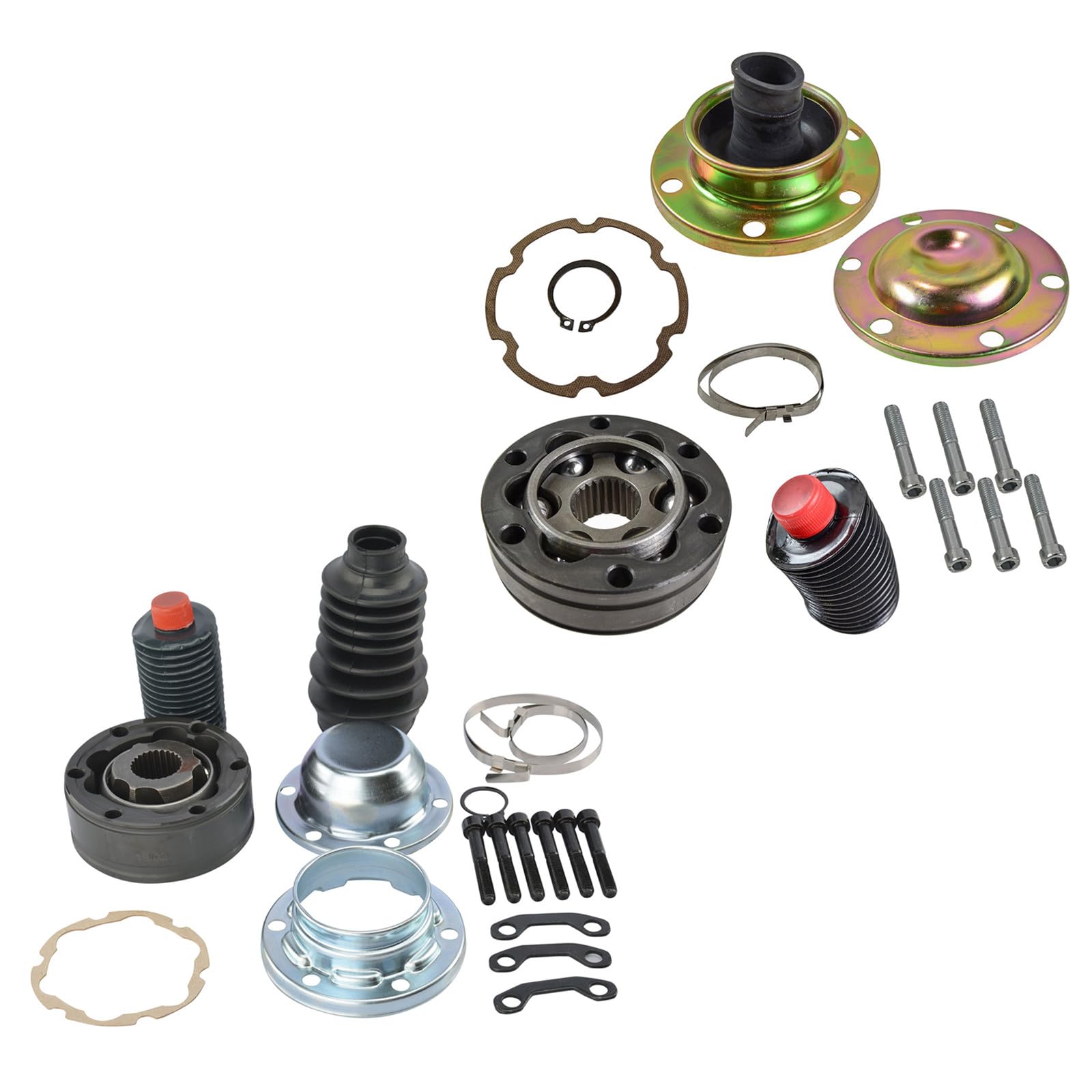 Amazon.com: Front Drive Shaft CV Joint Rebuild 2 Piece Kit Set for