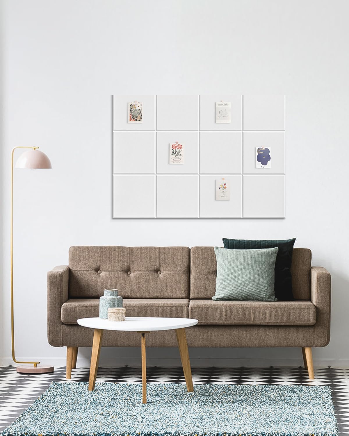 Kuchoow Paneles de pared insonorizados, paquete de 18 paneles acústicos blancos de 12 x 12 x 0.4 pulgadas, paneles de absorción de sonido, paneles de tratamiento acústico de alta densidad para estudio