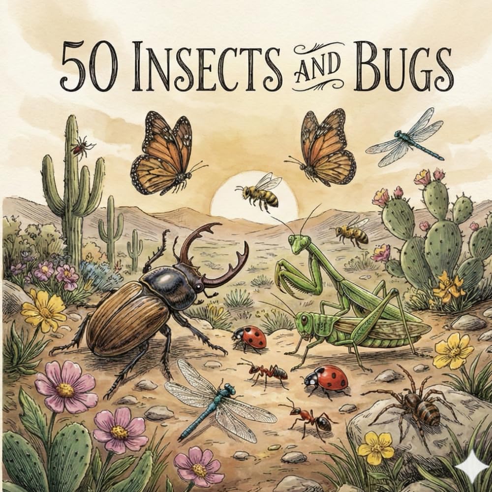 50 Insects & Bugs: A Fun Picture Book for Curious Little Explorers (The 50 Things Kids Should Know Series)