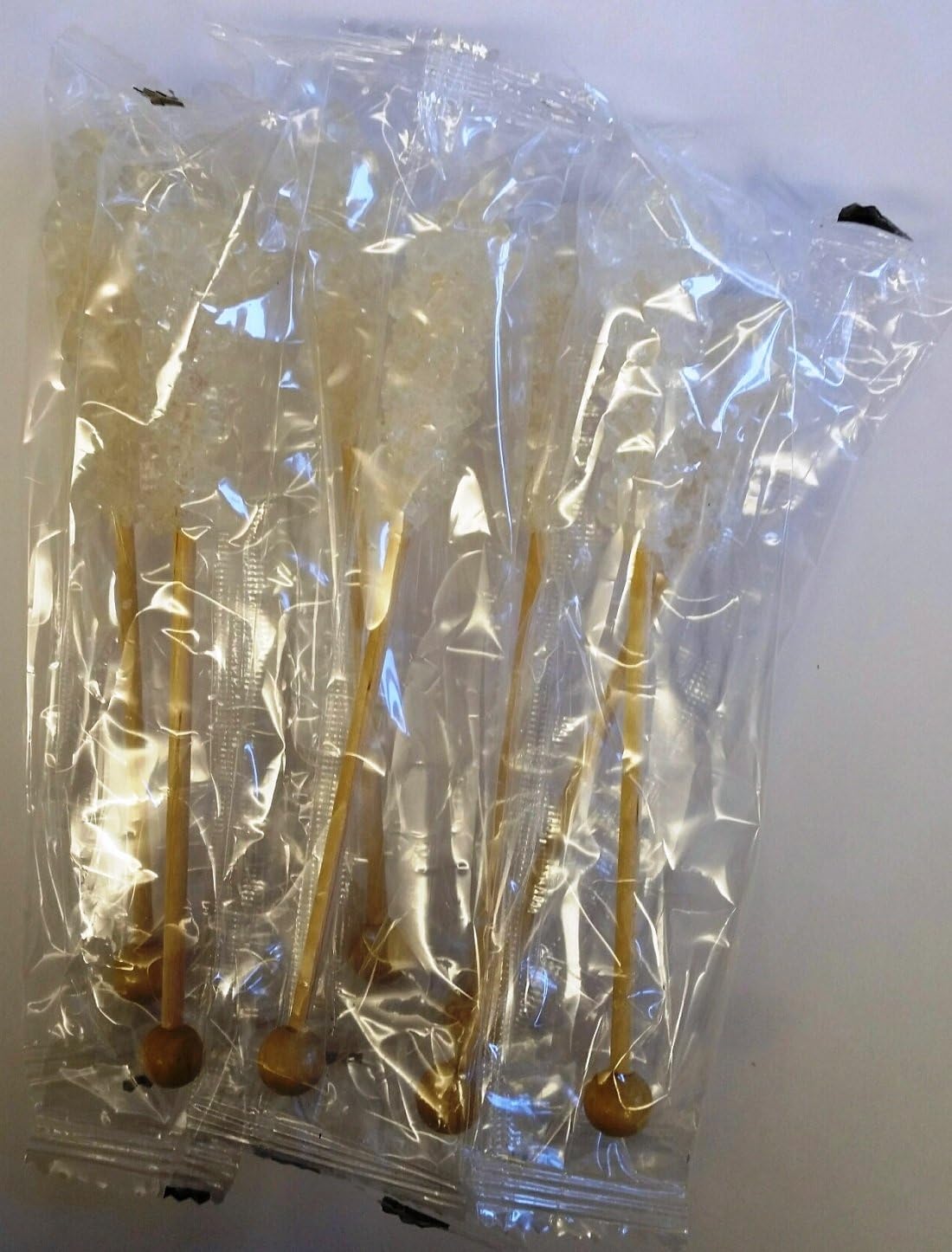 25 x Individually Wrapped White Sugar Swizzle Sticks