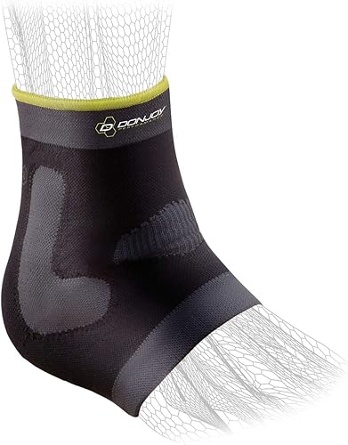 Miniatura 3 de DonJoy Performance Deluxe - Manga de compresión de tobillo de punto con refuerzo en J y talón cerrado para esguinces, distensiones, inflamación,