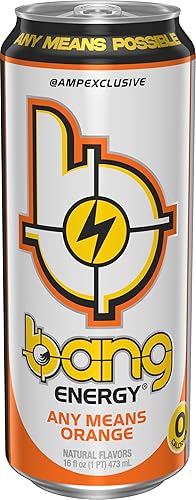 Miniatura 3 de Bang Energy Any Means - Bebida energética naranja y cero azúcar, 16 onzas (paquete de 12)