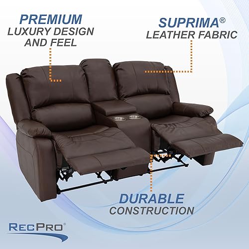 Miniatura 23 de RecPro Charles Collection sofá doble de 67 pulgadas con respaldo reclinable para caravana o cámper, mueble, sillón doble