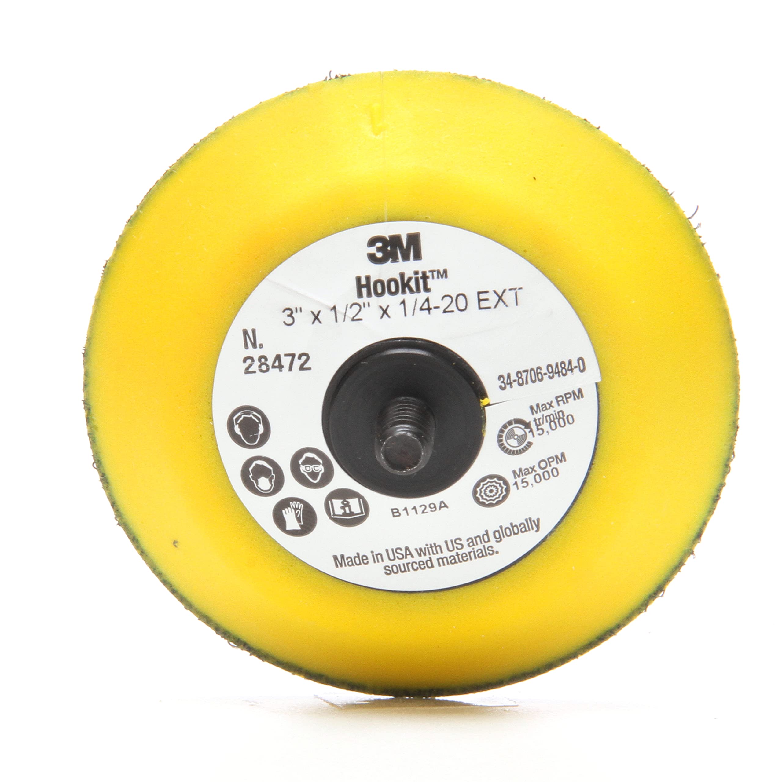 ぉみ 3M(TM) Hookit(TM) Disc Pad 28472, Hook and Loop Attachment, 3