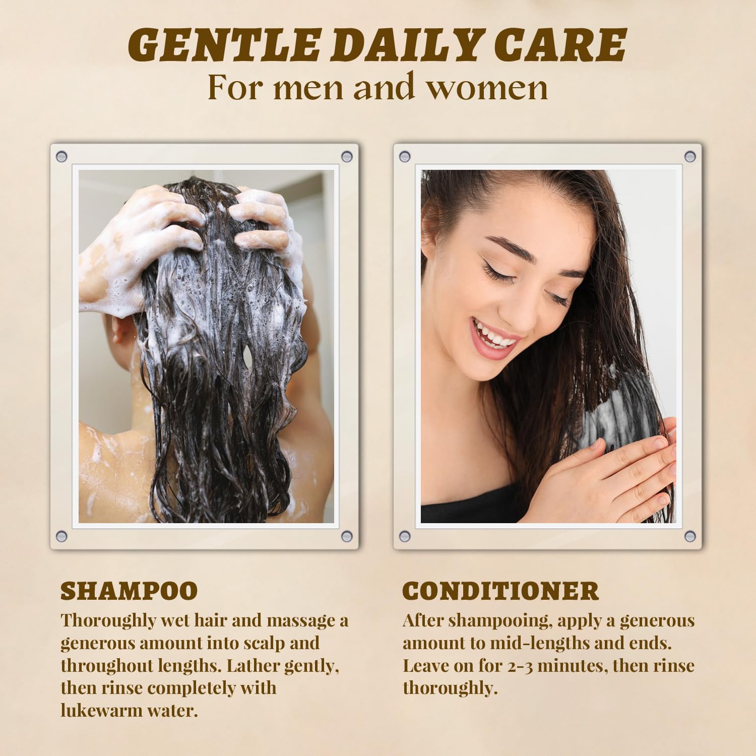 Batana Oil Shampoo and Conditioner Set for Hair Growth & Thickening - With Biotin, Keratin, Tea Tree Oil & Rosemary - Volumizing & Strengthening for Thinning Hair - Daily Hair Care for Men & Women - Image 6