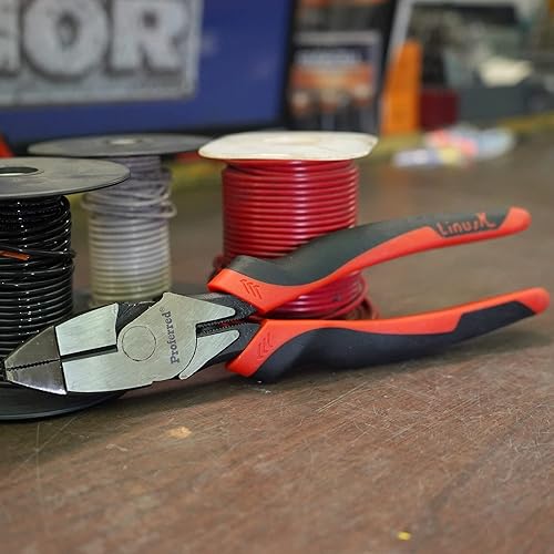 Miniatura 2 de Proferred T15002 - Alicates de alta resistencia para Lineman, agarre TPR de 9 12 pulgadas