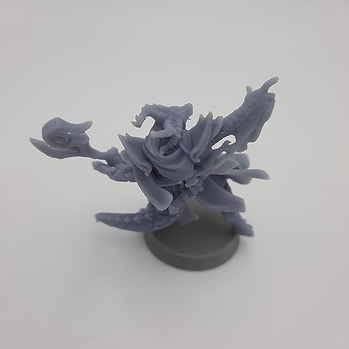 Miniatura 4 de HERO Creations - Dragonfolk - RPG - Calabozos y Dragones - DND - Pathfinder - Señor del Anillo - Figura miniatura (grissin pintar) (Dragonfolk