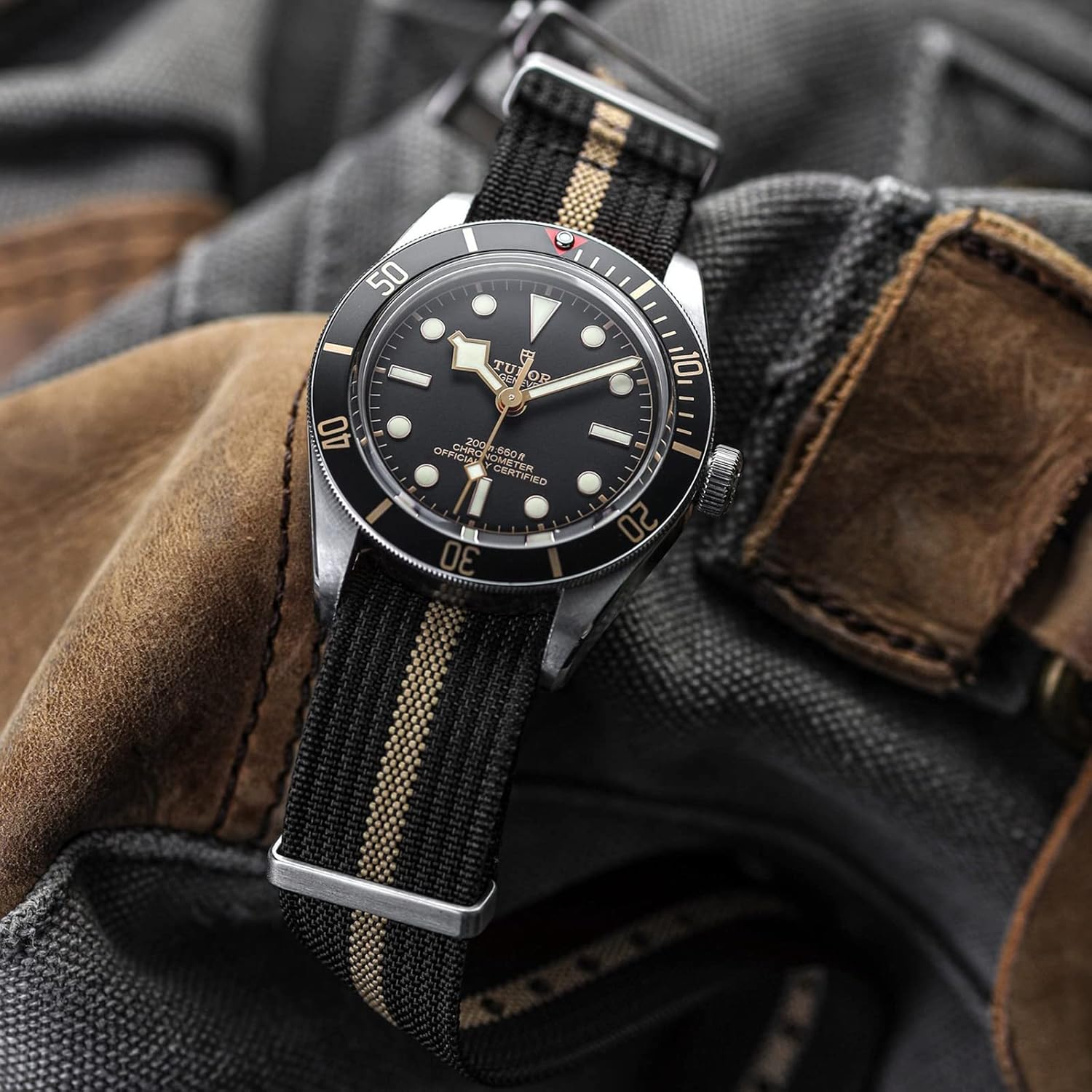 WOUKUP Premium Military Ballistic Ribbed Nylon Watch Straps 18mm 19mm 20mm 22mm Replacement Watch Band for Men - Image 2