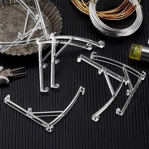 Miniatura 2 de 4 clips de plástico transparente para cenefa vertical, soportes de clip ciego para persianas, piezas de accesorios, 3.5 pulgadas