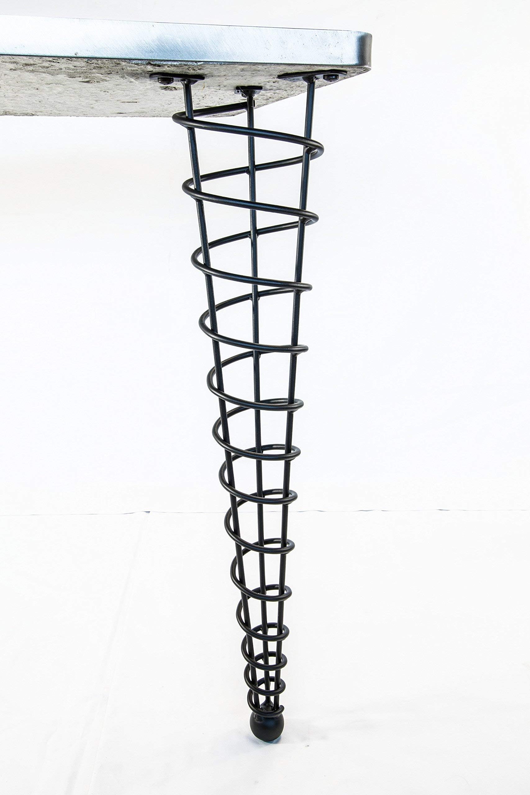 Unique Modern Dining Table Legs, 28-inch Height, Set of Four