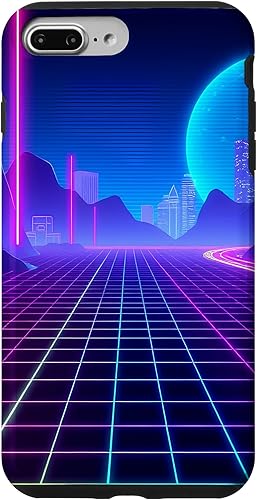 Miniatura 12 de Funda de arte para iPhone 16 Pro Vaporwave Synthwave Retrowave de los años 80 y 90