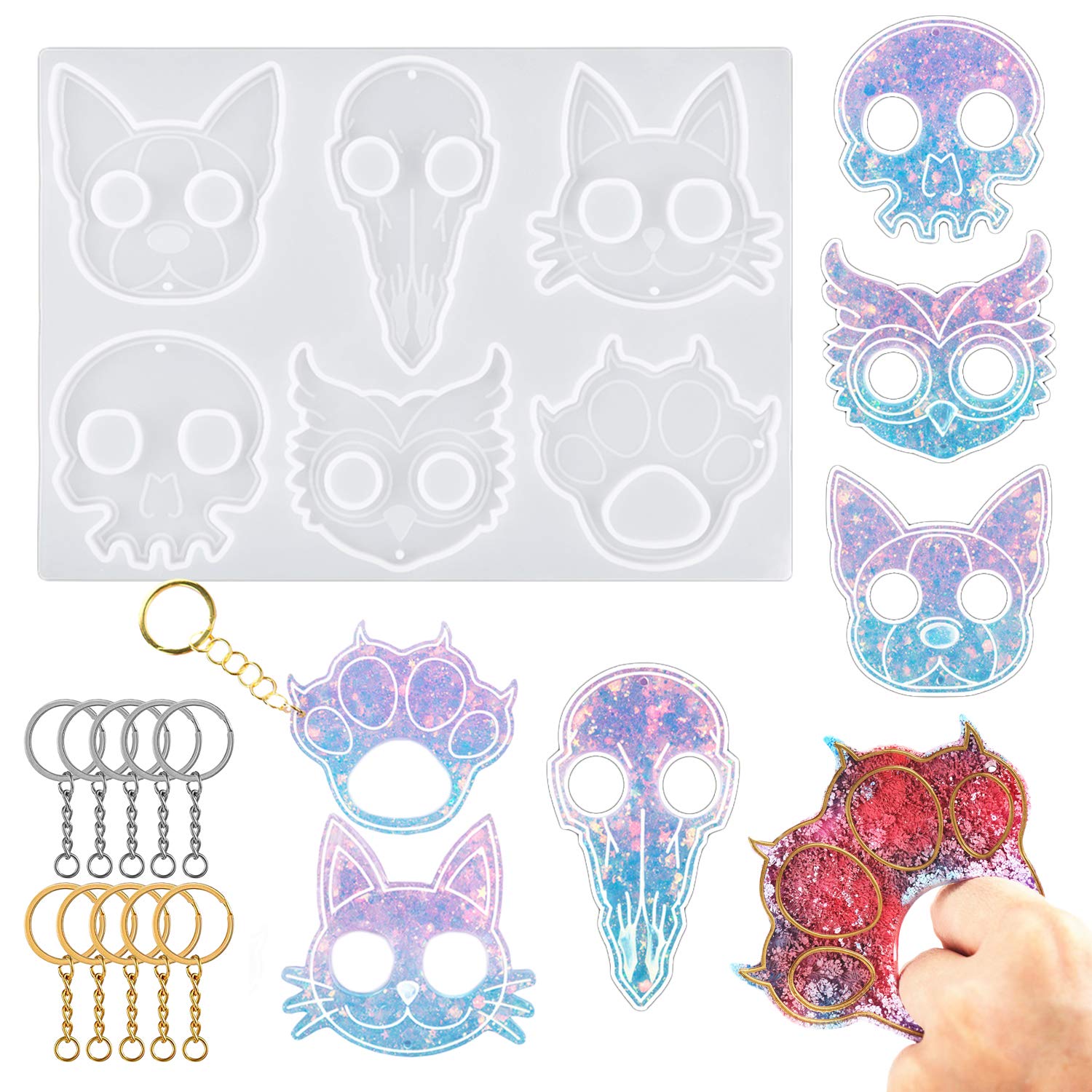 Keychain Mold Resin Self Defence Keychain Wholesale Self-Defense