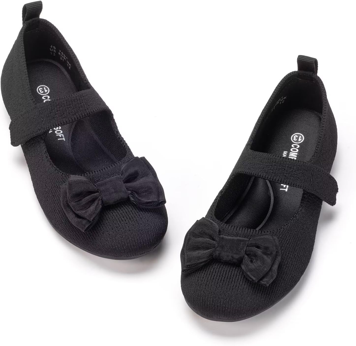 Frank Mully Girls Dress Shoes Mary Janes Girl Flats Slip on Ballet Flat Party School Shoes with Bow Toddler/Little Kid/Big Kid - Image 6